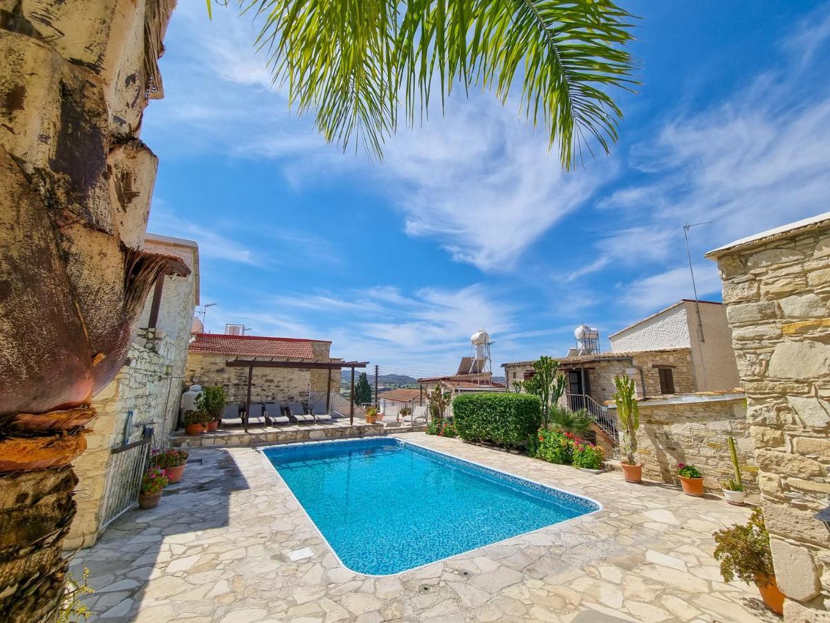 Athena'S Pool Oasis Skarinou Exterior foto
