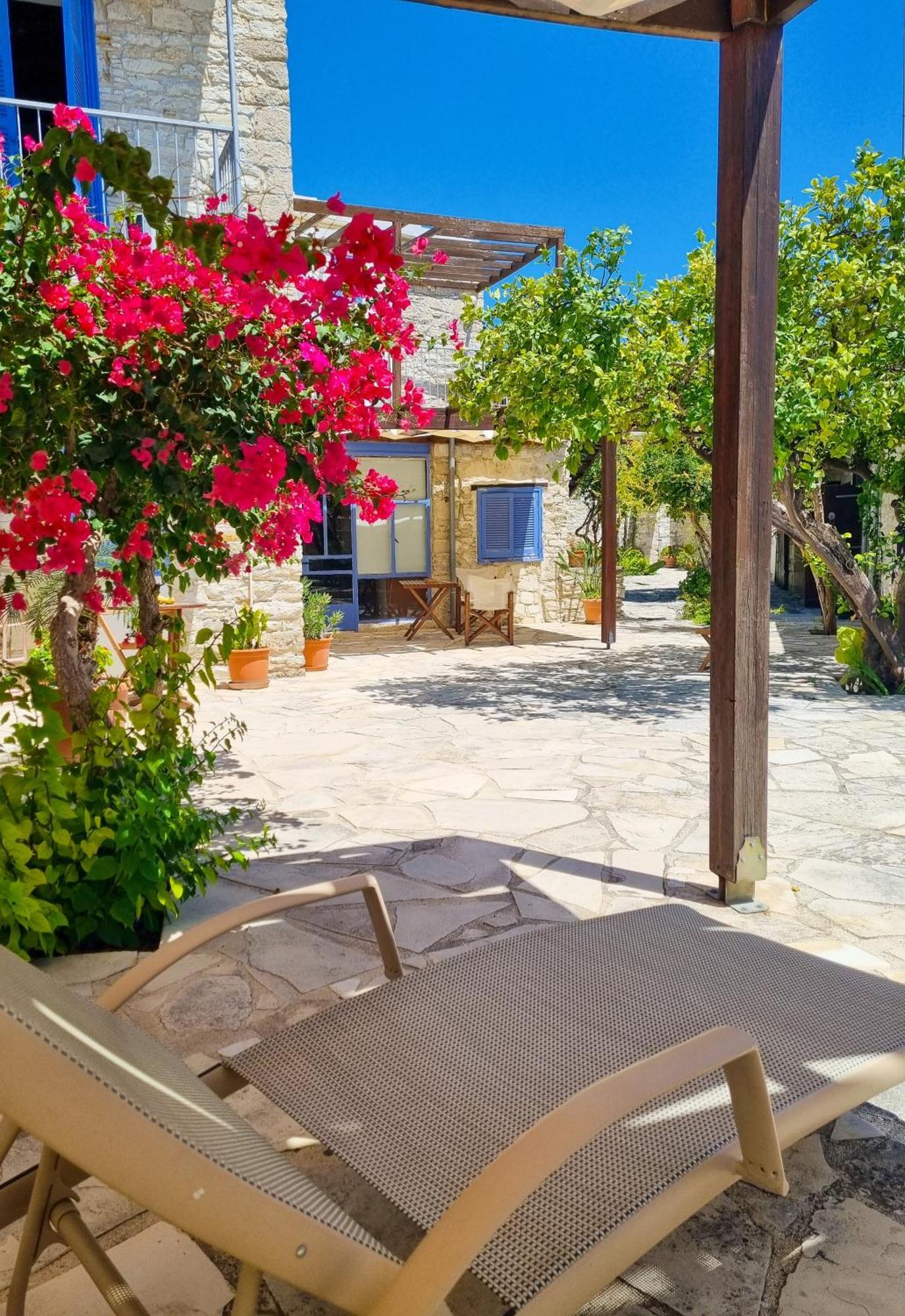 Athena'S Pool Oasis Skarinou Exterior foto