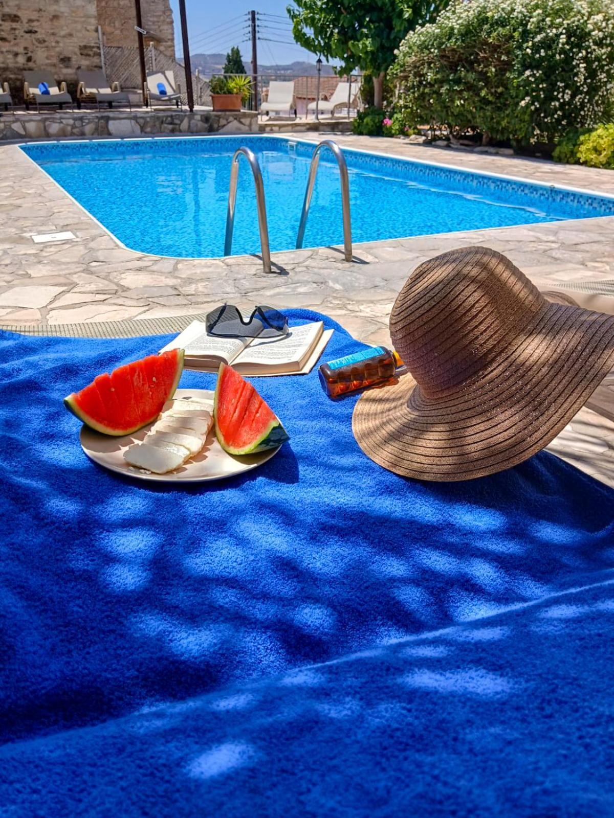 Athena'S Pool Oasis Skarinou Exterior foto